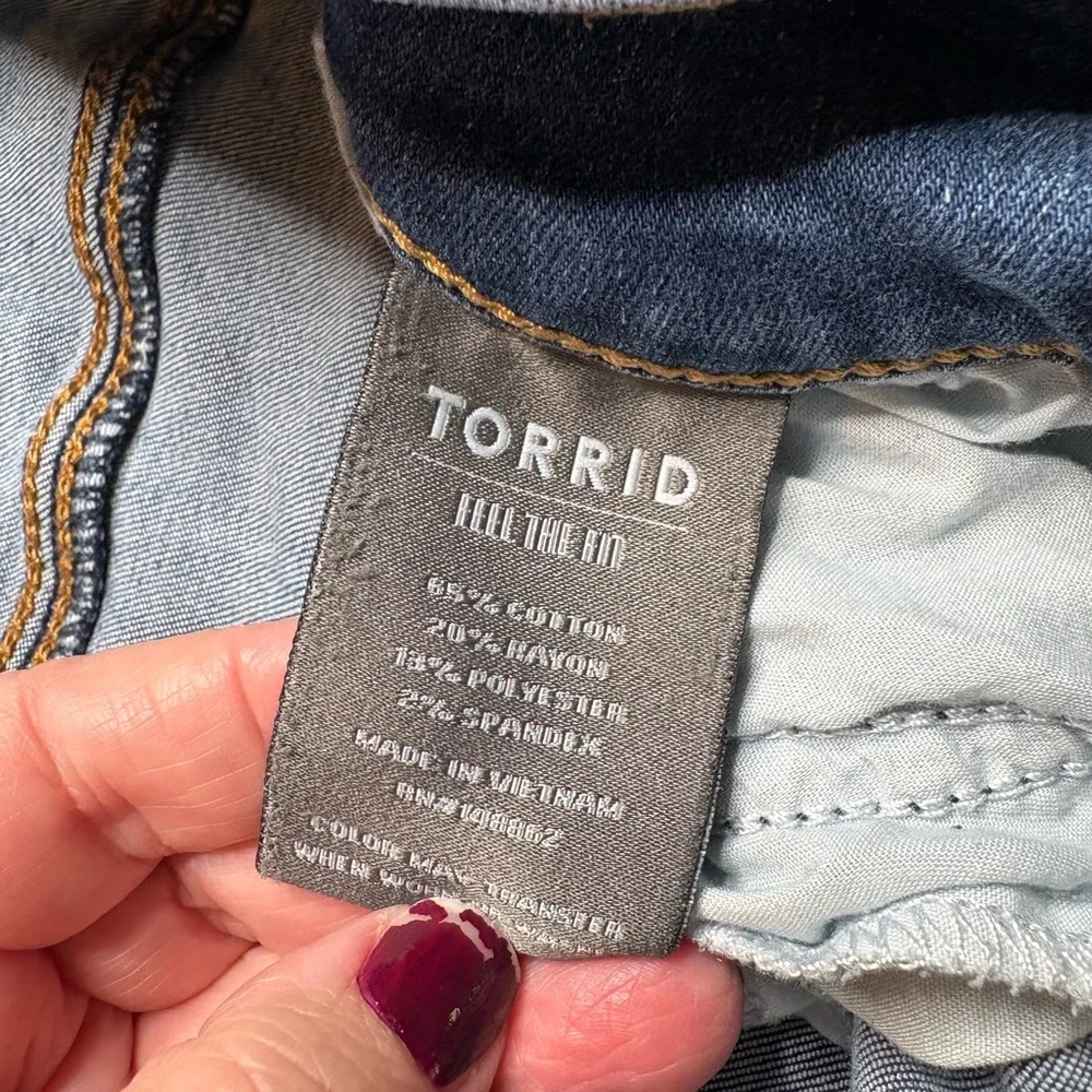 Torrid Womens Jeans Size 22R Jeggings Med Wash Blue Super Soft High Rise Stretch - Picture 9 of 15